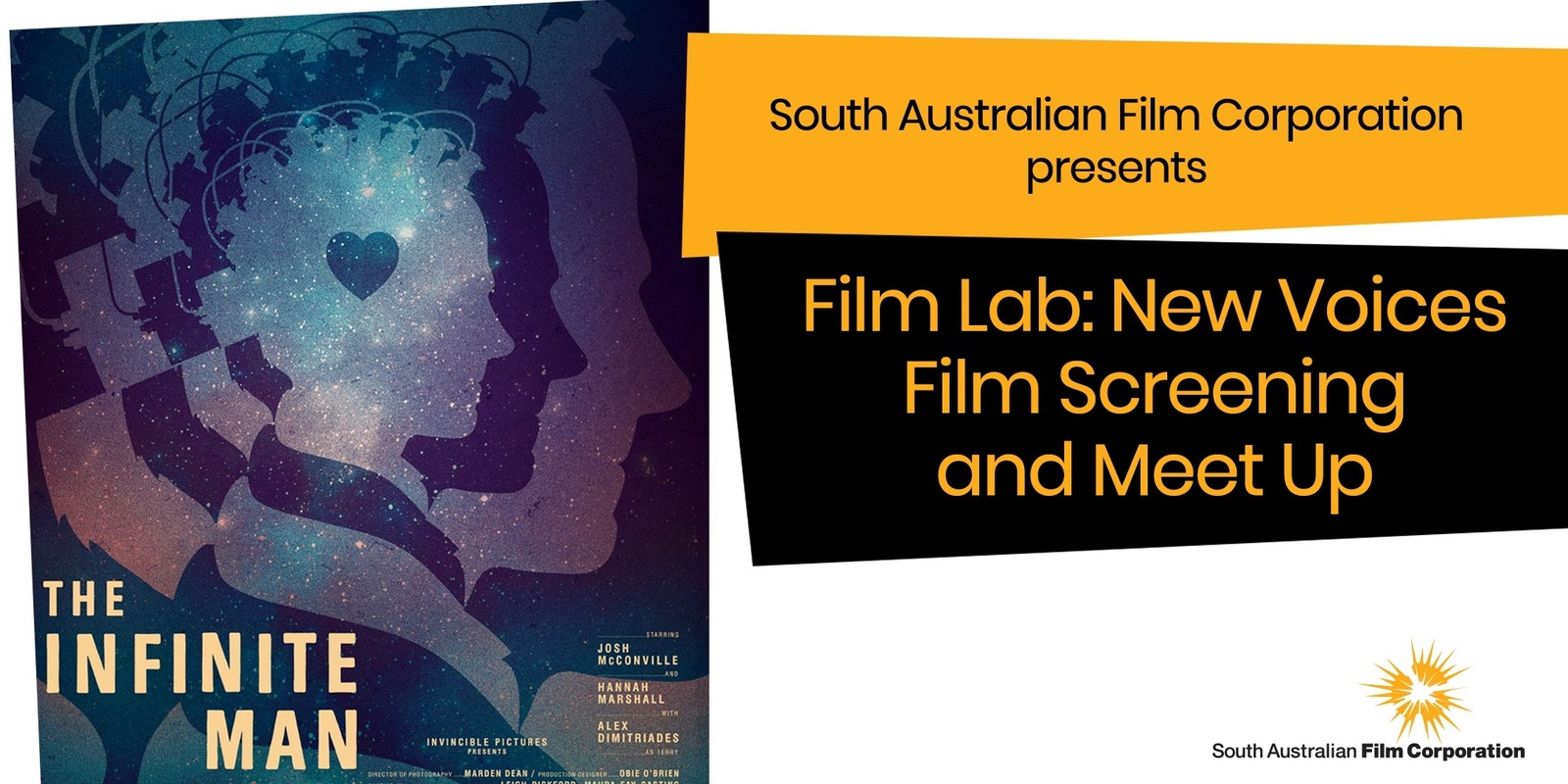 Banner image for Film Lab: New Voices Film Screening and Meet Up - The Infinite Man