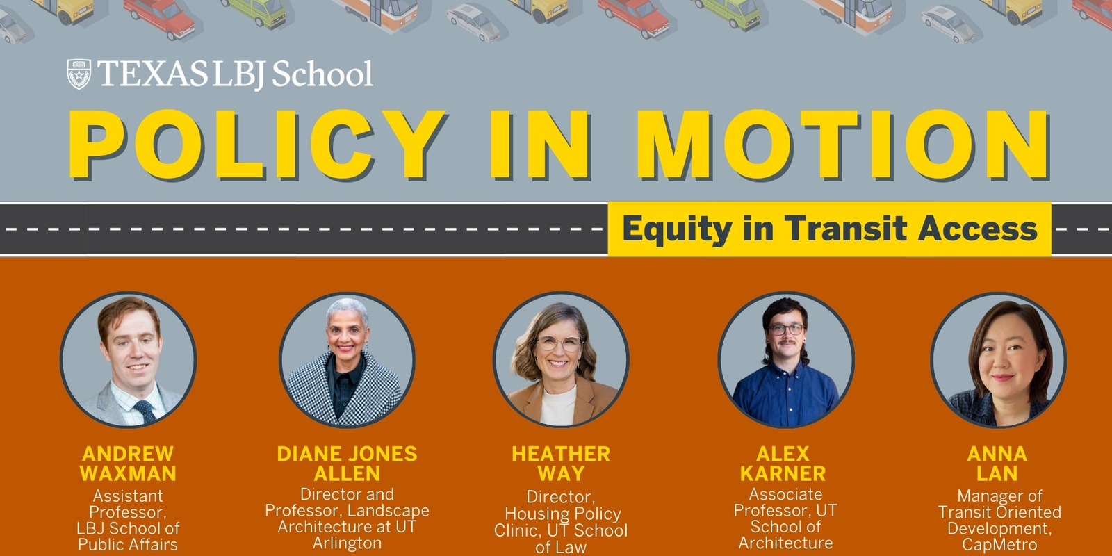 Banner image for Policy in Motion: Equity in Transit Access