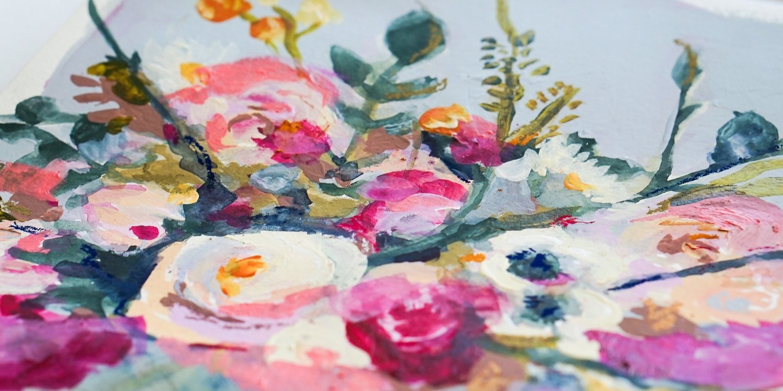 Banner image for Expressive Florals - Mixed Media Painting