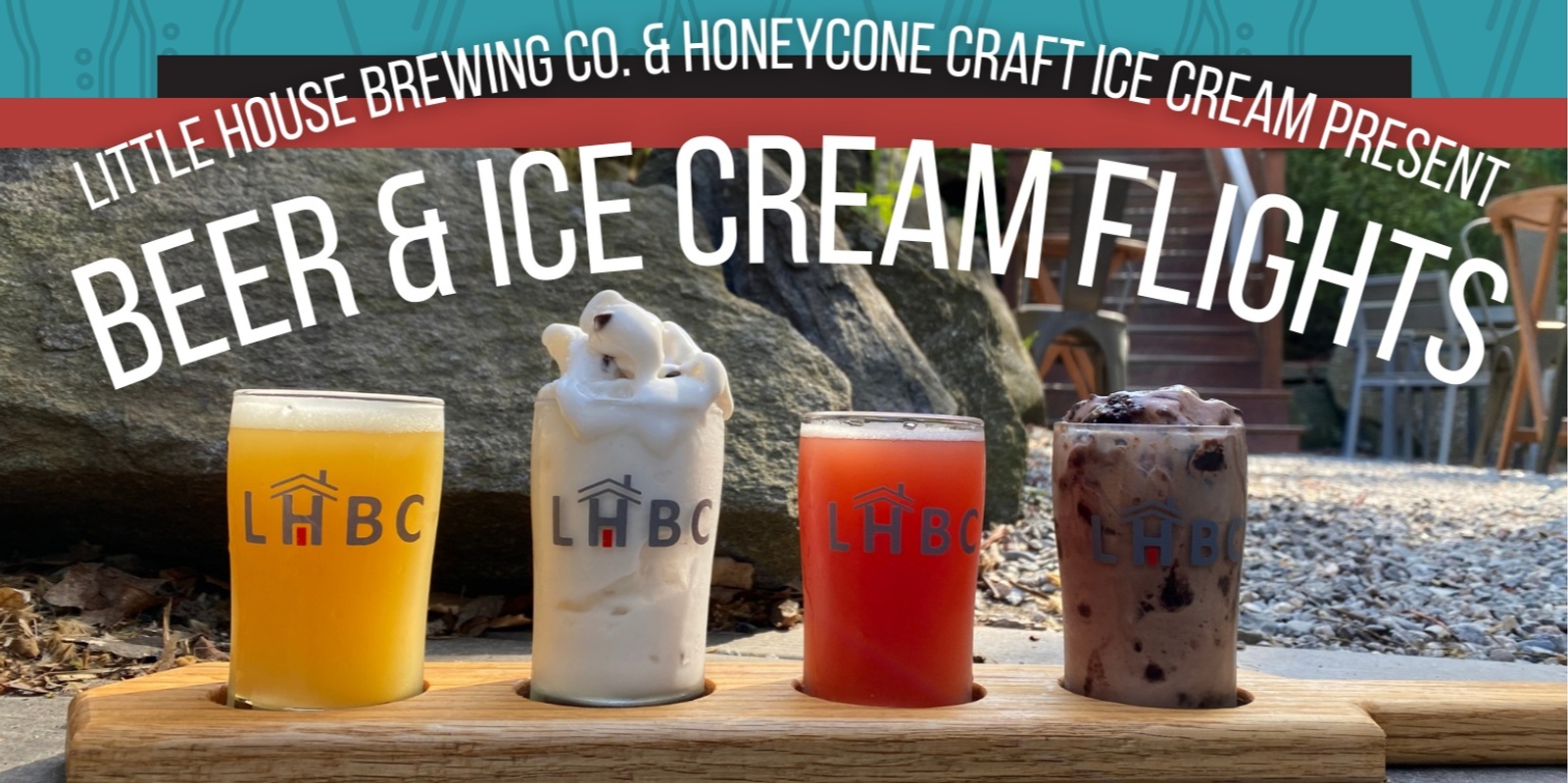 Banner image for Ice Cream & Beer Flights with Honeycone Craft Ice Cream