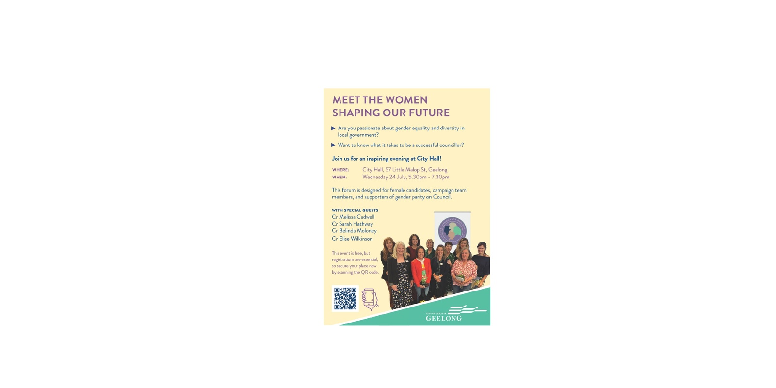 Banner image for Meet the Women Councillors Forum