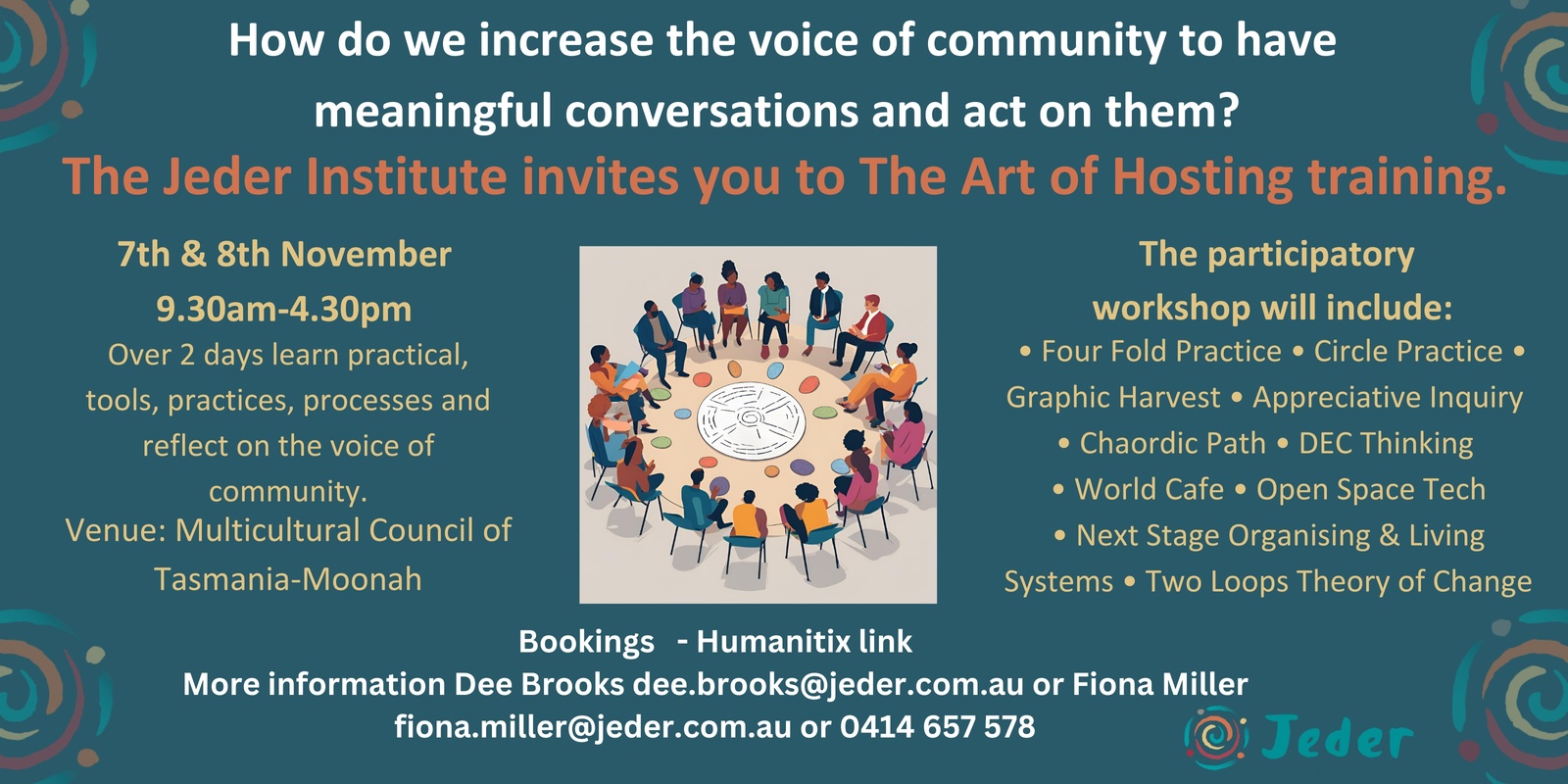 Banner image for The Art of Hosting  Conversations that Matter - Tasmania