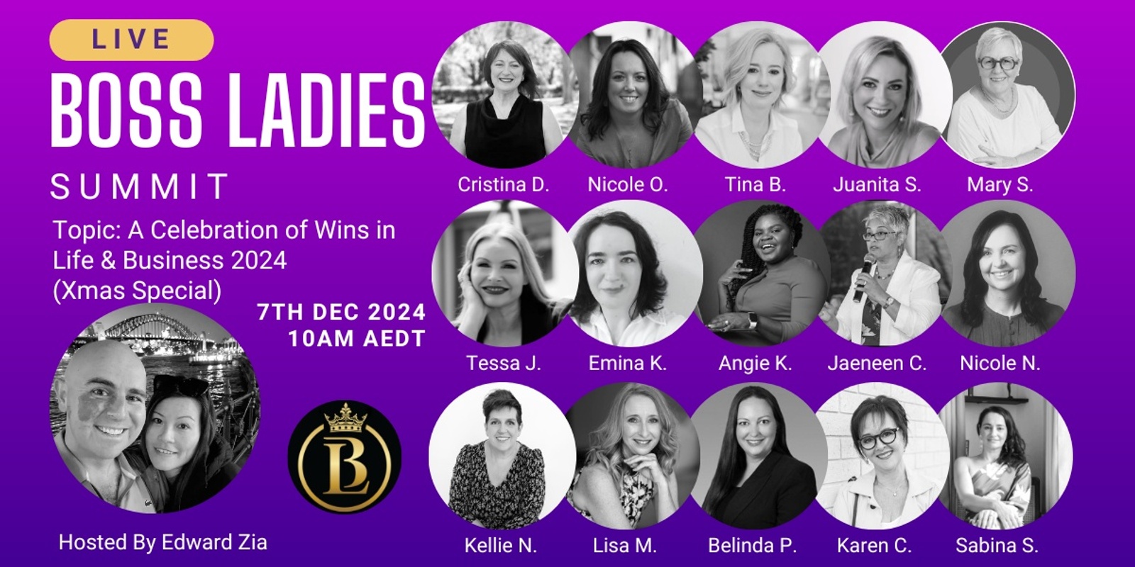 Banner image for 🌏🌍🌎 Live Stream 💻 BOSS Ladies Summit 👠