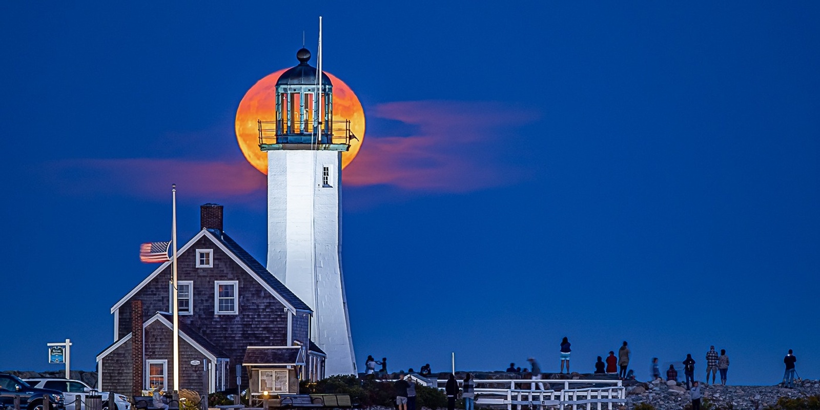 Banner image for Sunset/Moonrise at Scituate Light