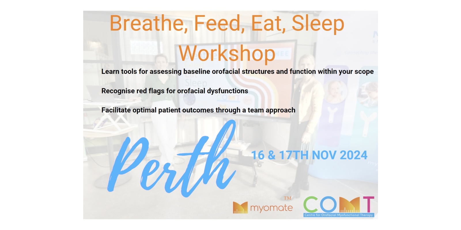 Banner image for Postponed until 2025 - email us to express interest Perth Breathe, Feed, Eat and Sleep