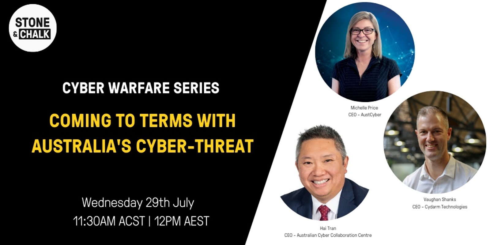Banner image for Stone & Chalk Presents: Cyberwarfare Series #1 -  Coming to terms with Australia's Cyberthreat