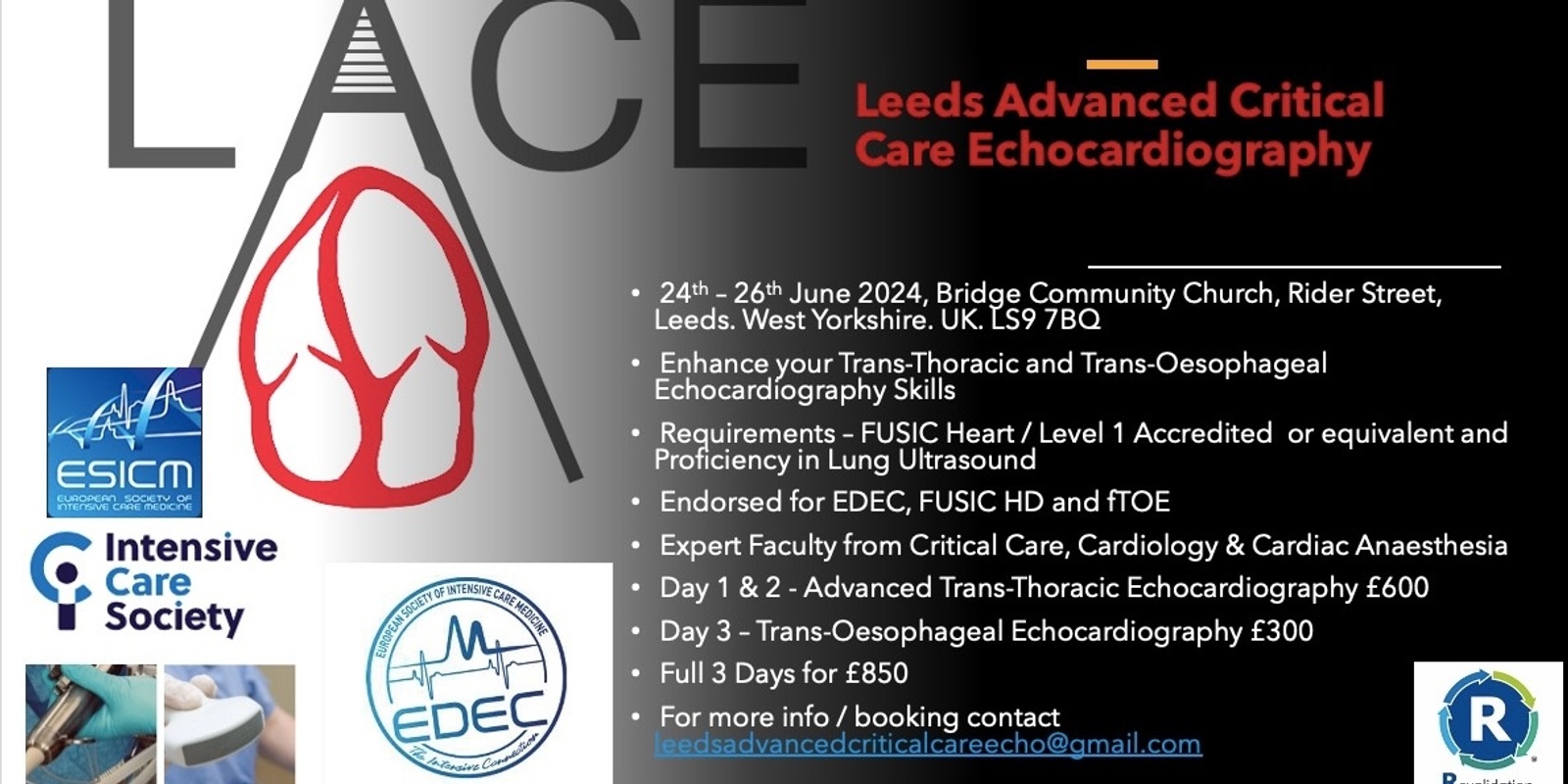 Banner image for Leeds Advanced Critical Care Echo Course