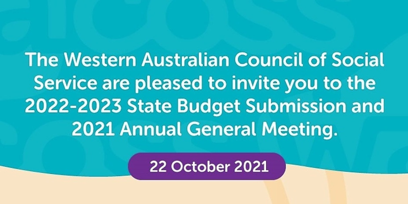 Banner image for WACOSS State Budget Submission Launch and Annual General Meeting