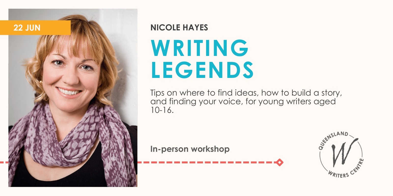 Banner image for Writing Legends with Nicole Hayes (10-16)