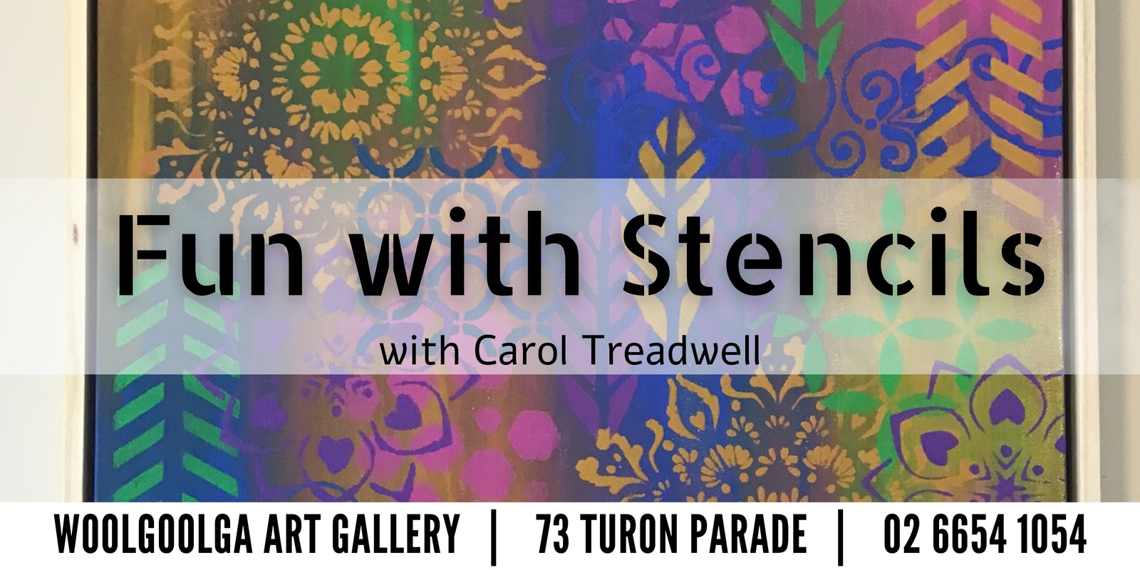 Banner image for Fun with Stencils with Carol Treadwell - (4 weeks) 24T4