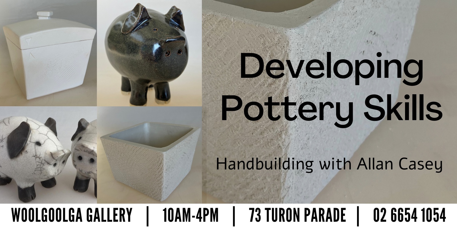 Banner image for Developing Pottery Skills - Handbuilding with Allan Casey (8 weeks) 24T3