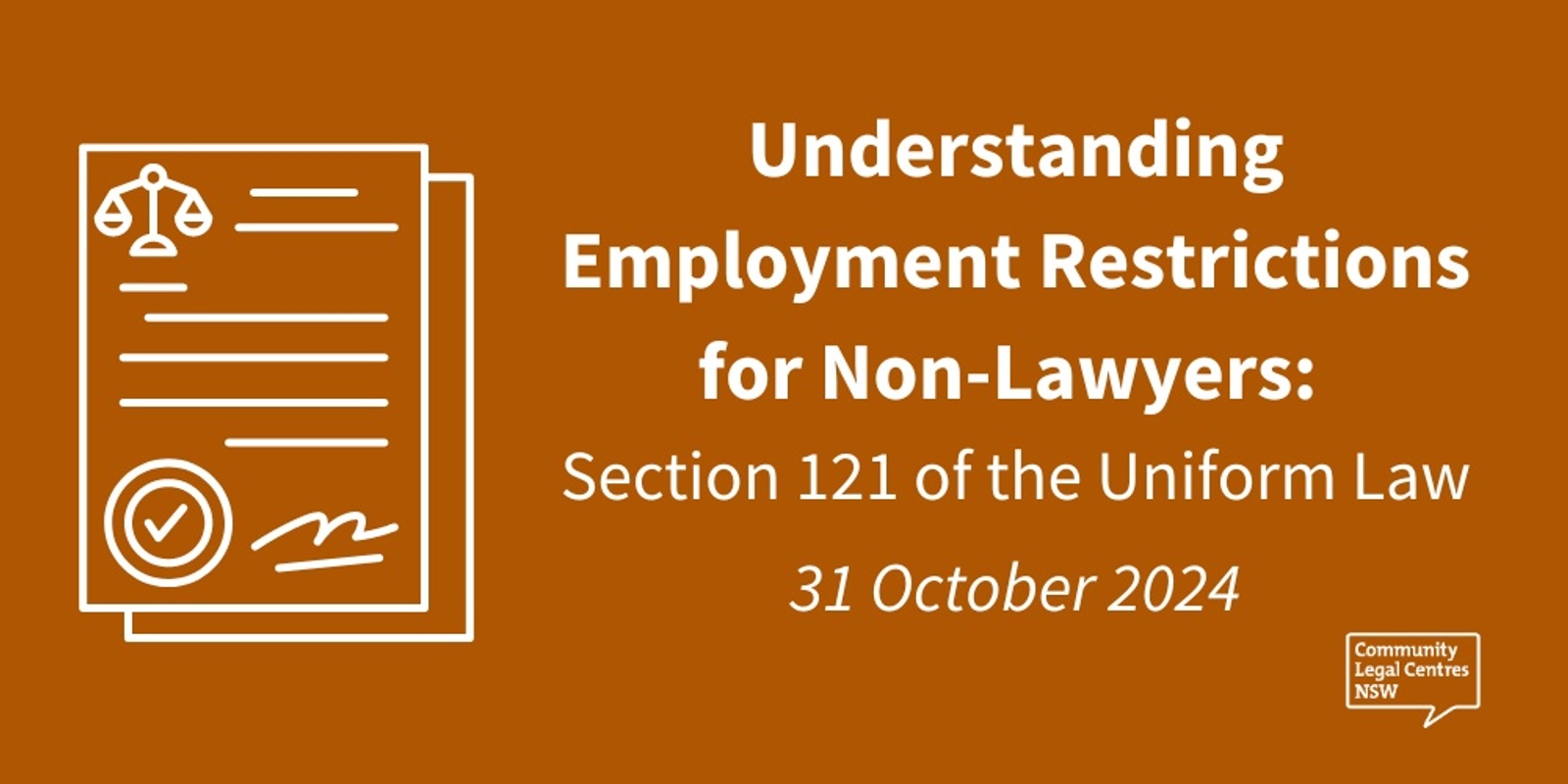 Banner image for Understanding Employment Restrictions for Non-Lawyers: Section 121 of the Uniform Law