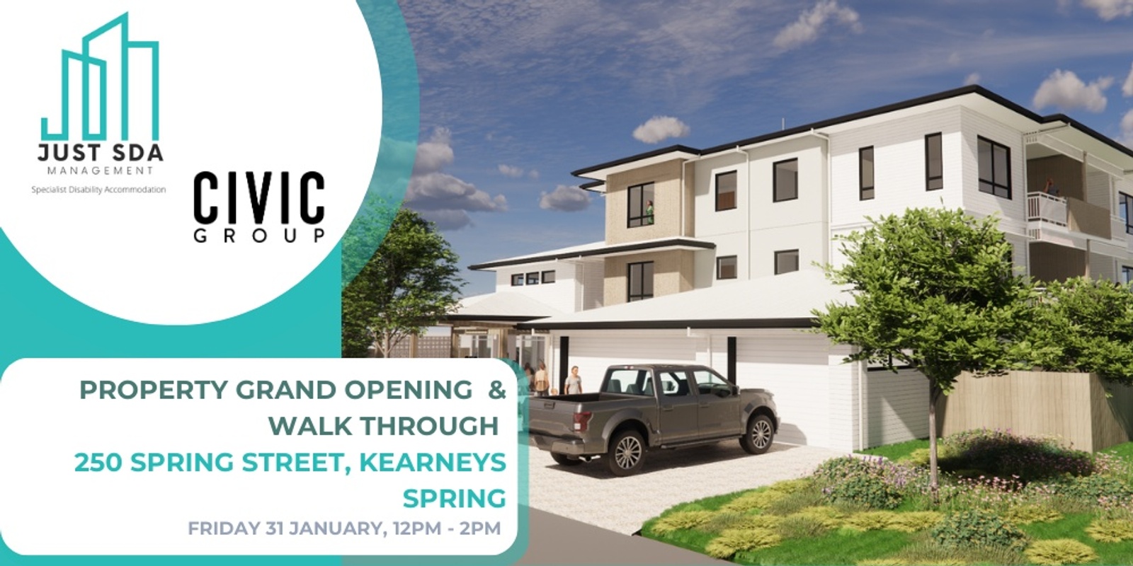 Banner image for Grand Opening of our Kearneys Spring SDA Apartments