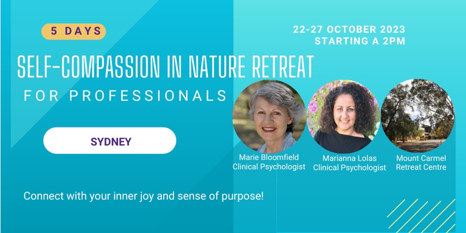 Banner image for Self-Compassion in Nature Retreat (5 days) Sydney