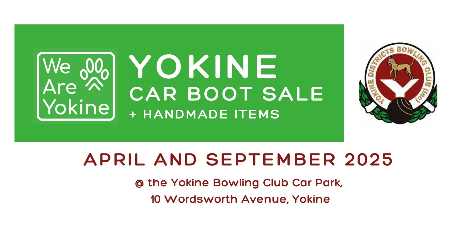 Banner image for 2025 - Yokine Car Boot Sale  - Seller Registration