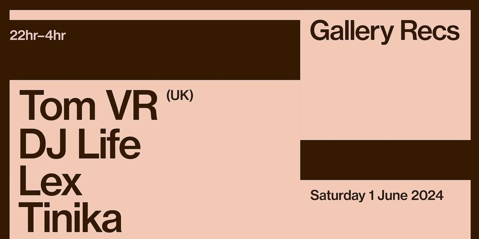Banner image for Gallery - Tom VR (UK), DJ Life, Tinika & Lex