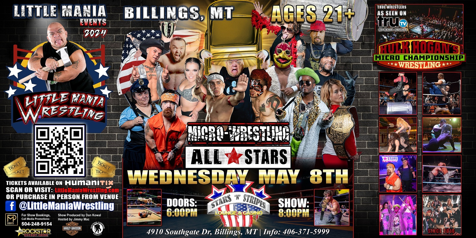 Banner image for Billings, MT -- Micro-Wrestling All * Stars: Little Mania Rips Through the Ring!