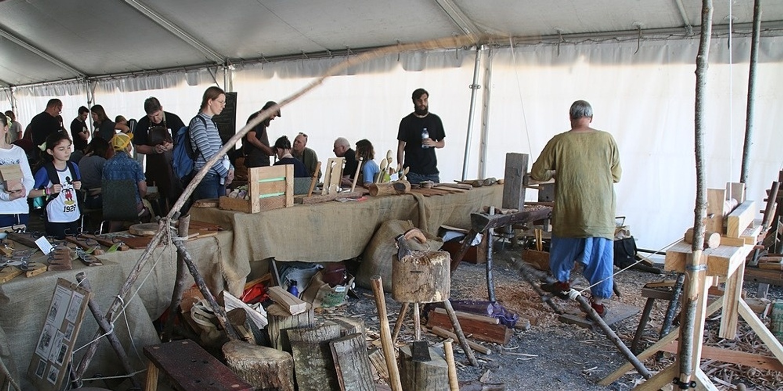 Banner image for LEARN the Art of POLE LATHE TURNING with the Leura Bodger @ Illawarra Festival of Wood 2019
