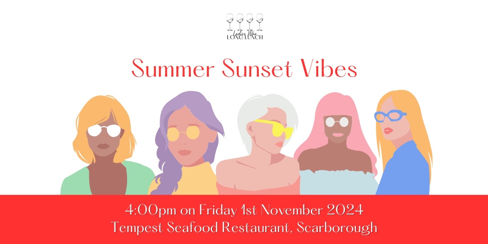 Banner image for Summer Sunset Vibes by Ladies Who Long Lunch