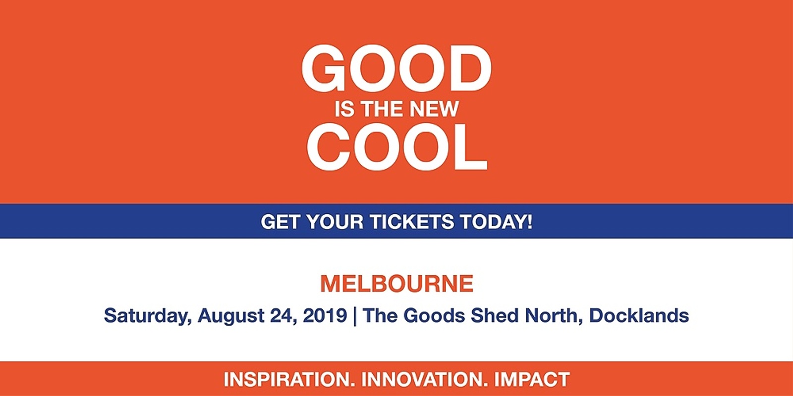 Banner image for Good is the New Cool Melbourne 2019