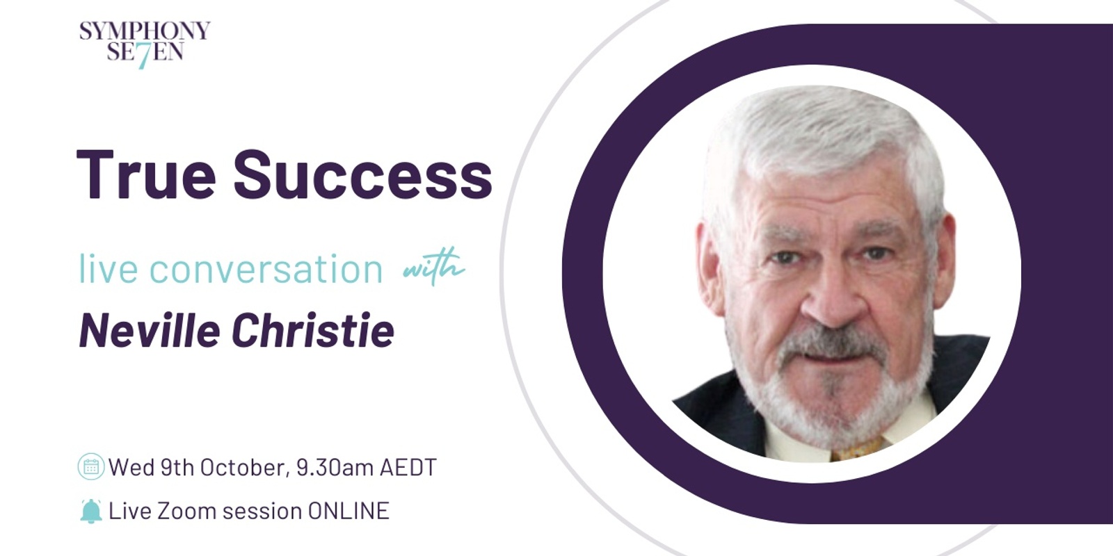 Banner image for True Success - Live Conversation with Neville Christie