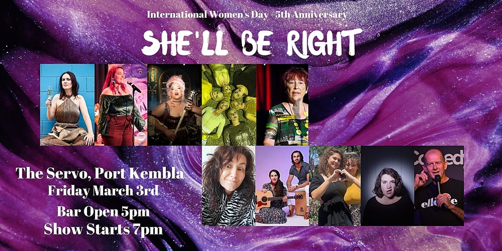 Banner image for She'll Be Right - International Women's Day Celebration - 3rd March 2023