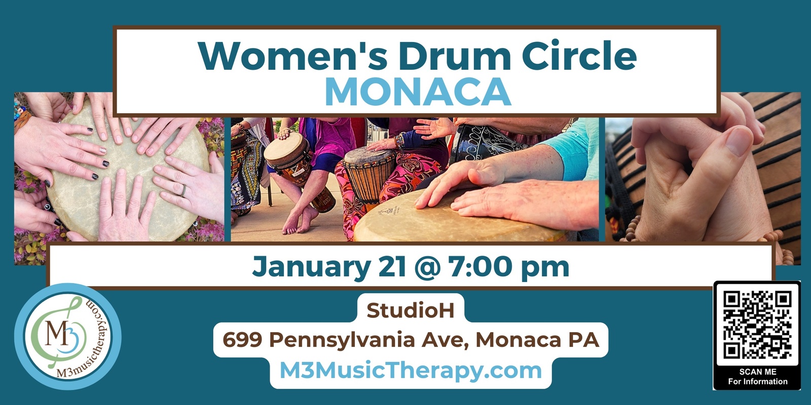 Banner image for Womens' Drum Circle - Jan (Monaca)