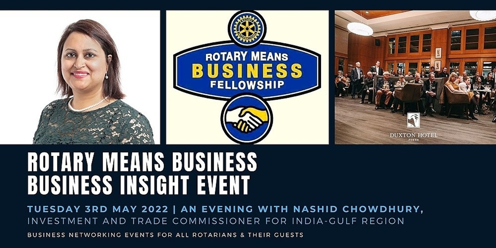 Banner image for Rotary Means Business | Nashid Chowdhury | May 3, 2022