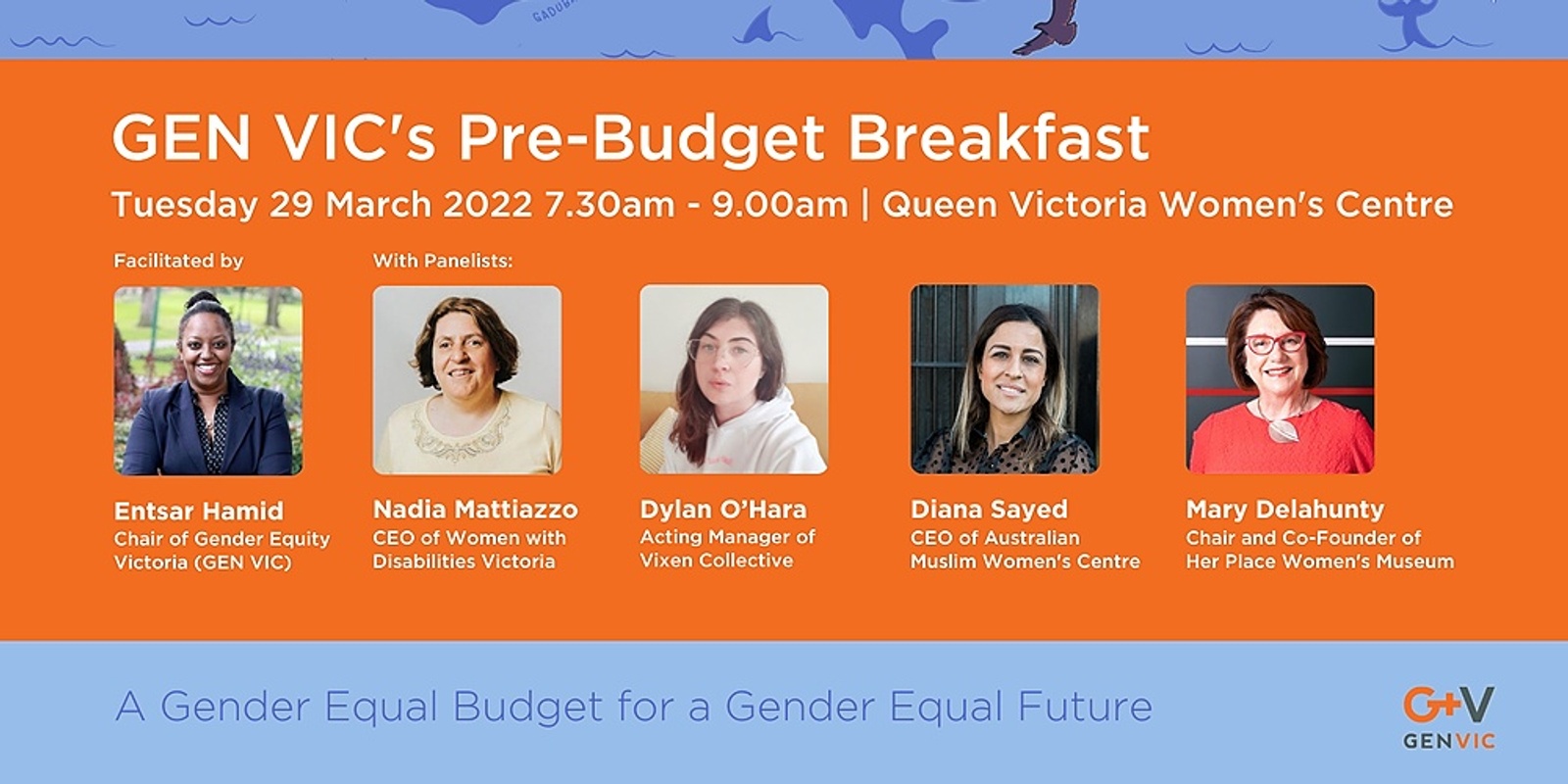 Banner image for GEN VIC Pre-Budget Breakfast 2022