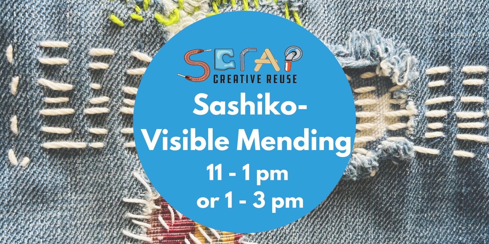 Banner image for Sashiko Inspired Visible Mending