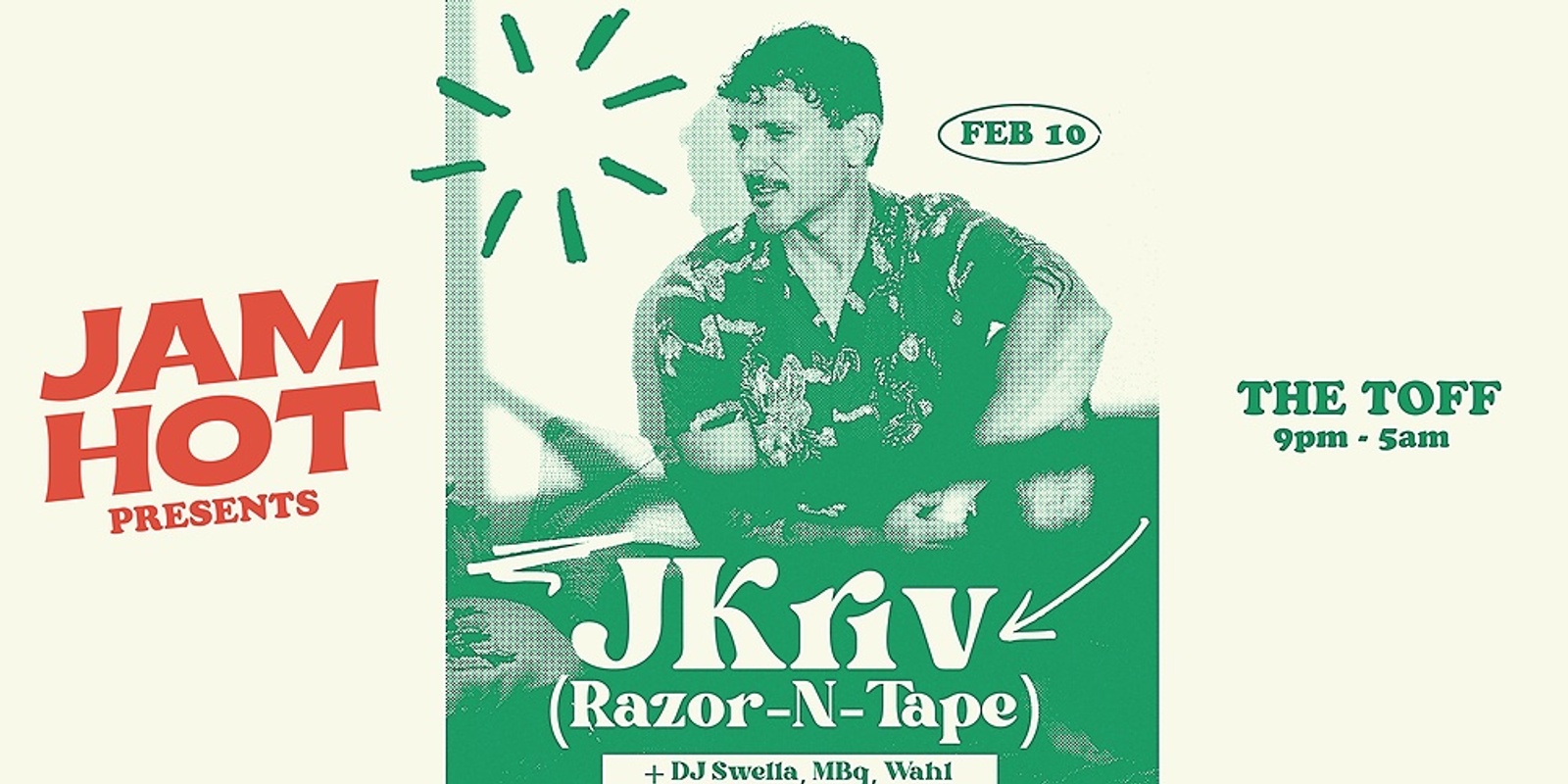 Banner image for Jam Hot presents JKriv (Razor-N-Tape/NYC)