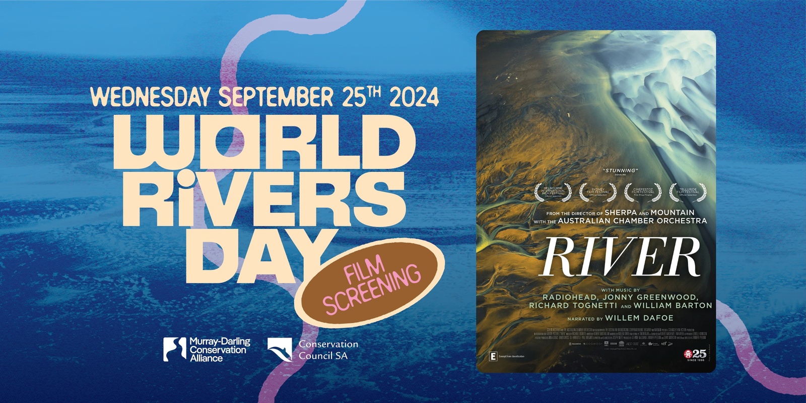 Banner image for RIVER (2021) 'WORLD RIVERS DAY' FILM SCREENING