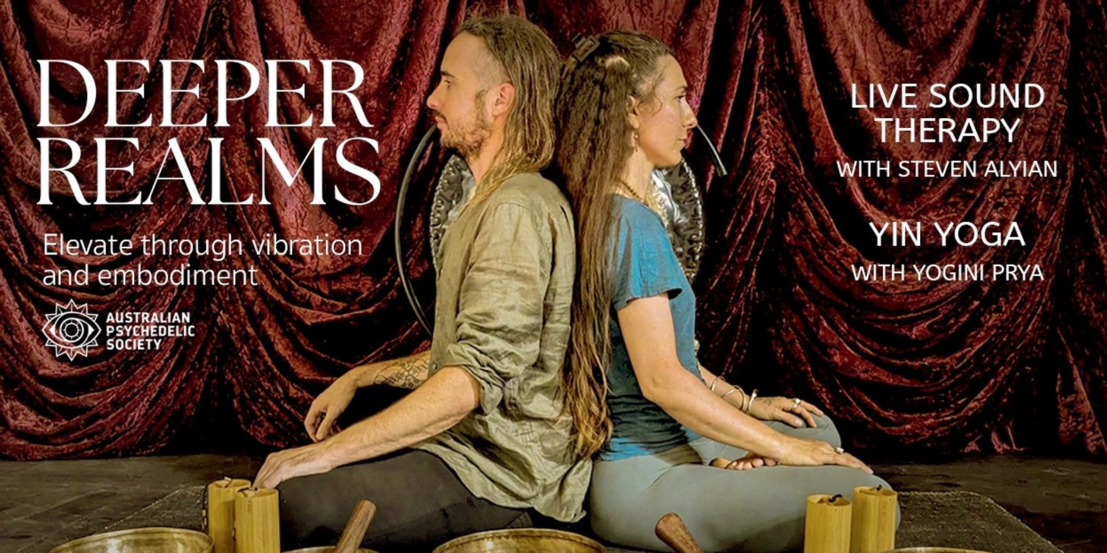 Banner image for Deeper Realms: Live Sound Therapy with Yin Yoga | South Fremantle