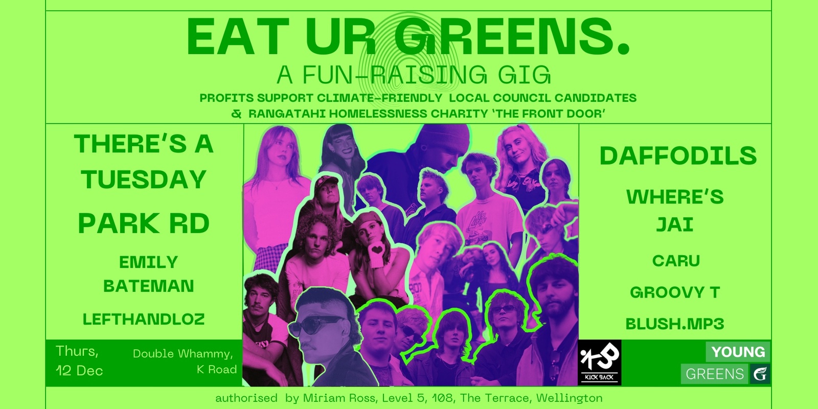 Banner image for Eat Ur Greens - A Charity Gig ft. PARK RD & There's A Tuesday.