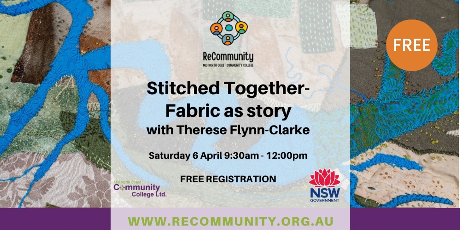 Banner image for Stitched Together- Fabric as story 