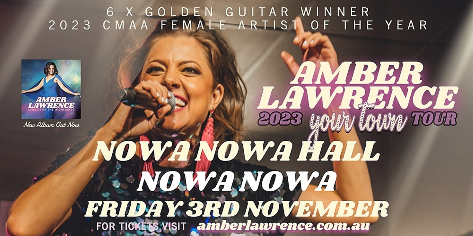 Banner image for Amber Lawrence - Nowa Nowa Community Hall - Your Town Tour