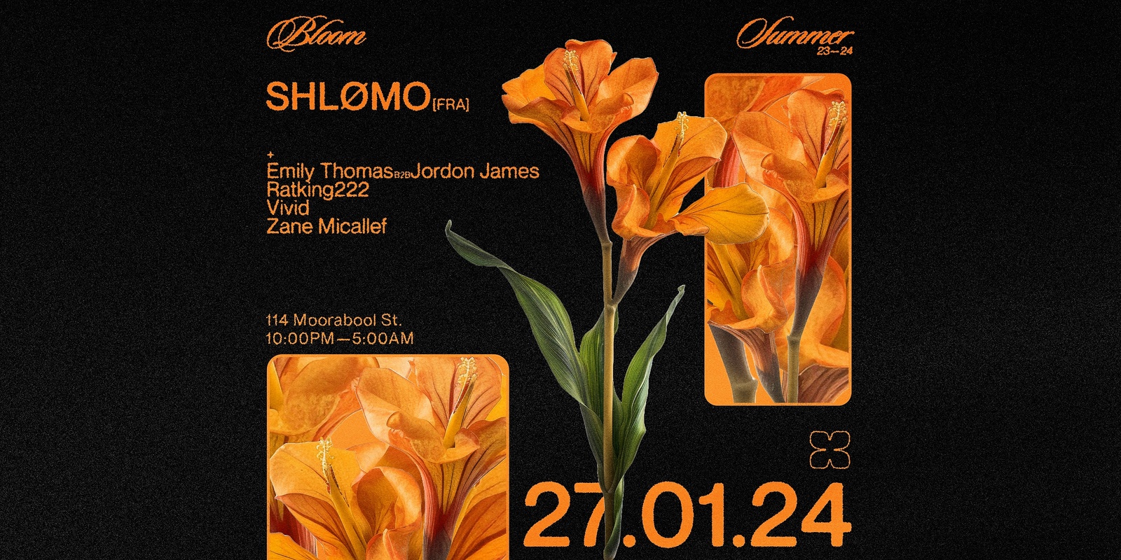 Banner image for Bloom ▬ SHLØMO [FRA]