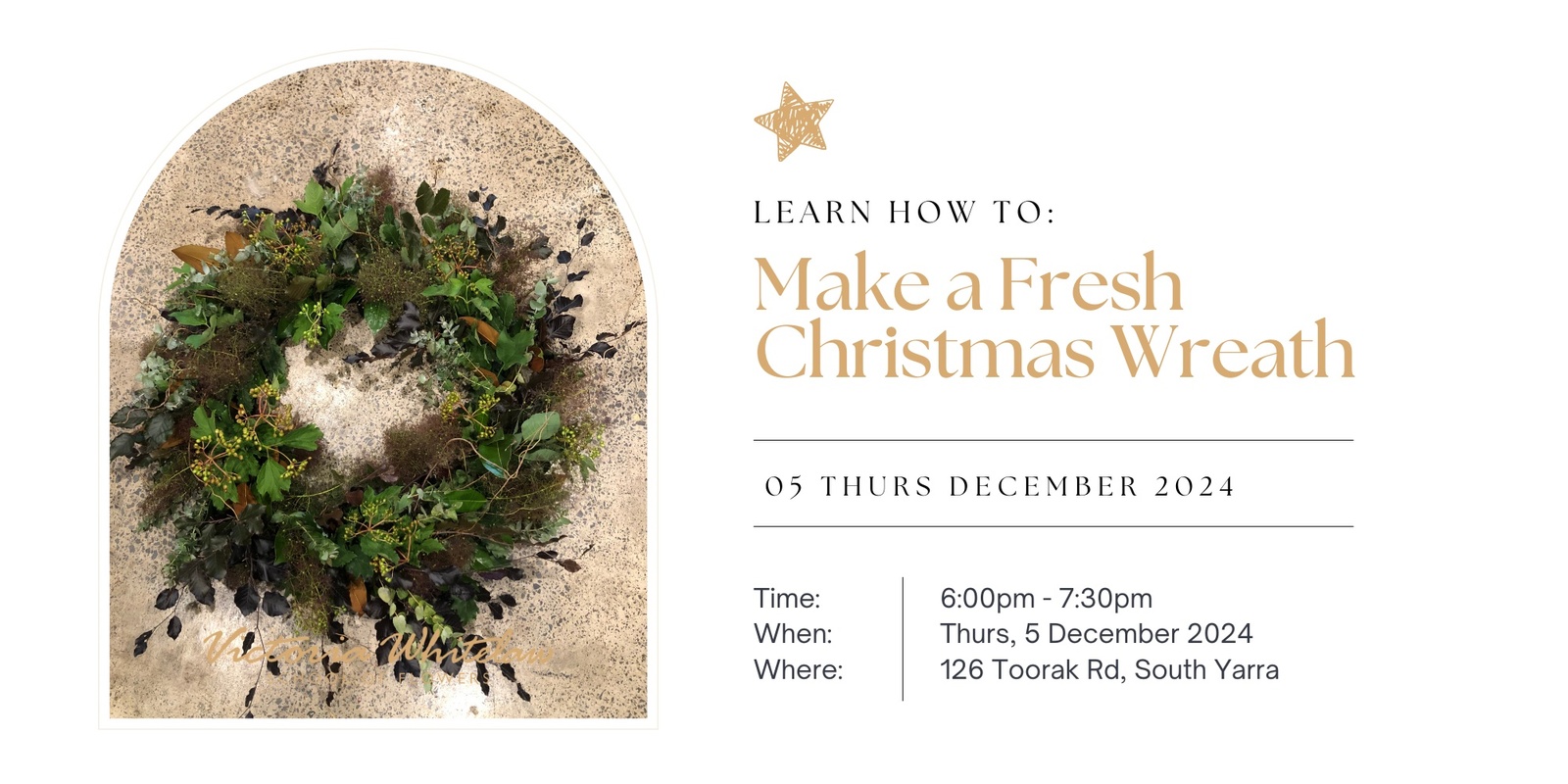 Banner image for Fresh Christmas Wreath Workshop