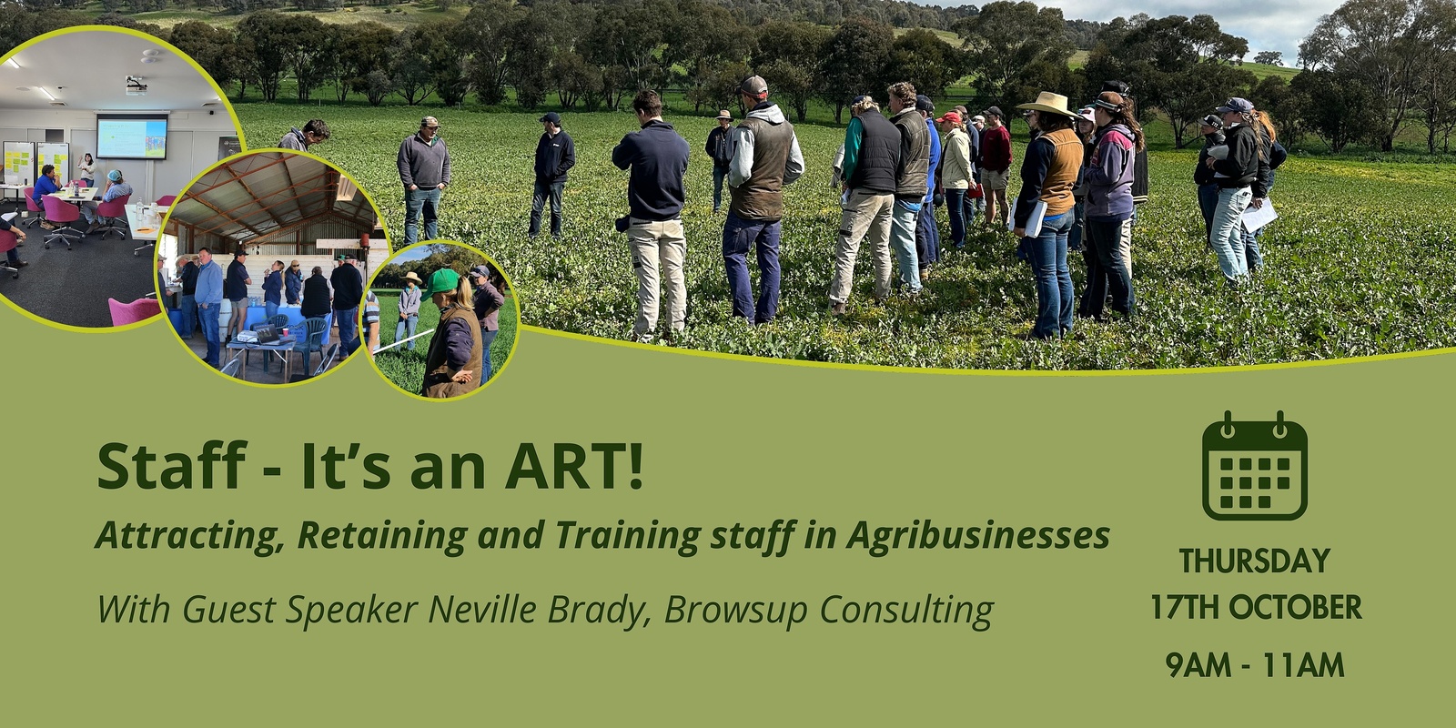 Banner image for Staff - It's an ART! Attracting, Retaining and Training staff in Agribusinesses