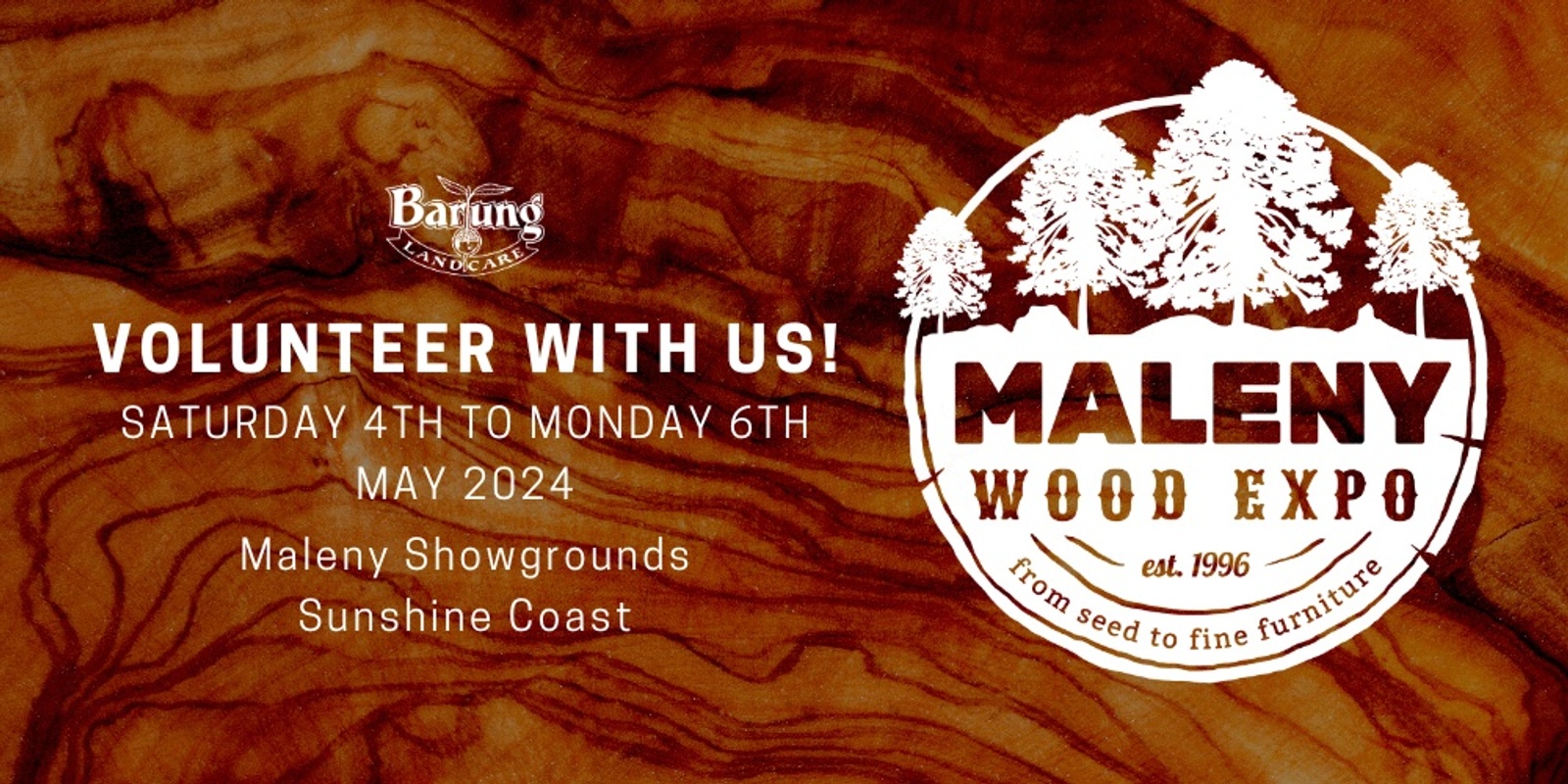 Banner image for Maleny Wood Expo Volunteer Information Night