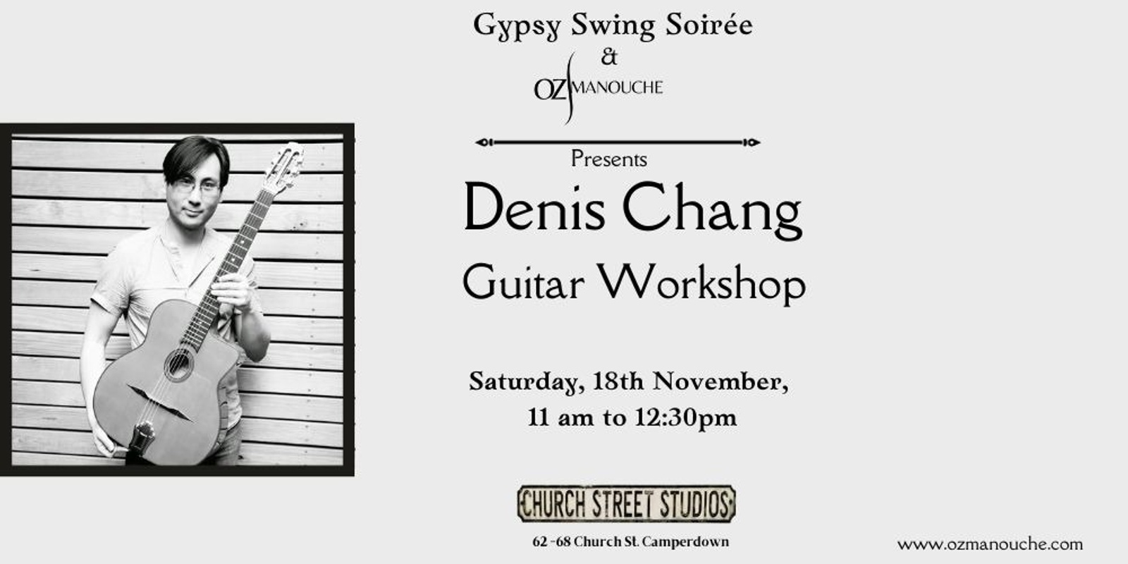 Banner image for Denis Chang - Guitar Workshop 