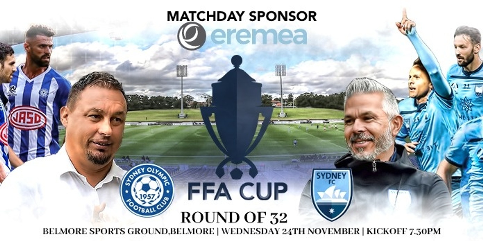 FFA Cup 2021 - Round of 32 - Sydney Olympic FC V Sydney FC