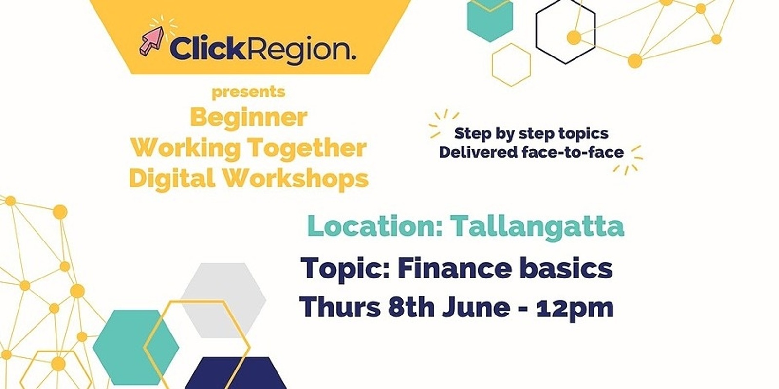 Tallangatta Workshop, Finance basics - Working Together Program