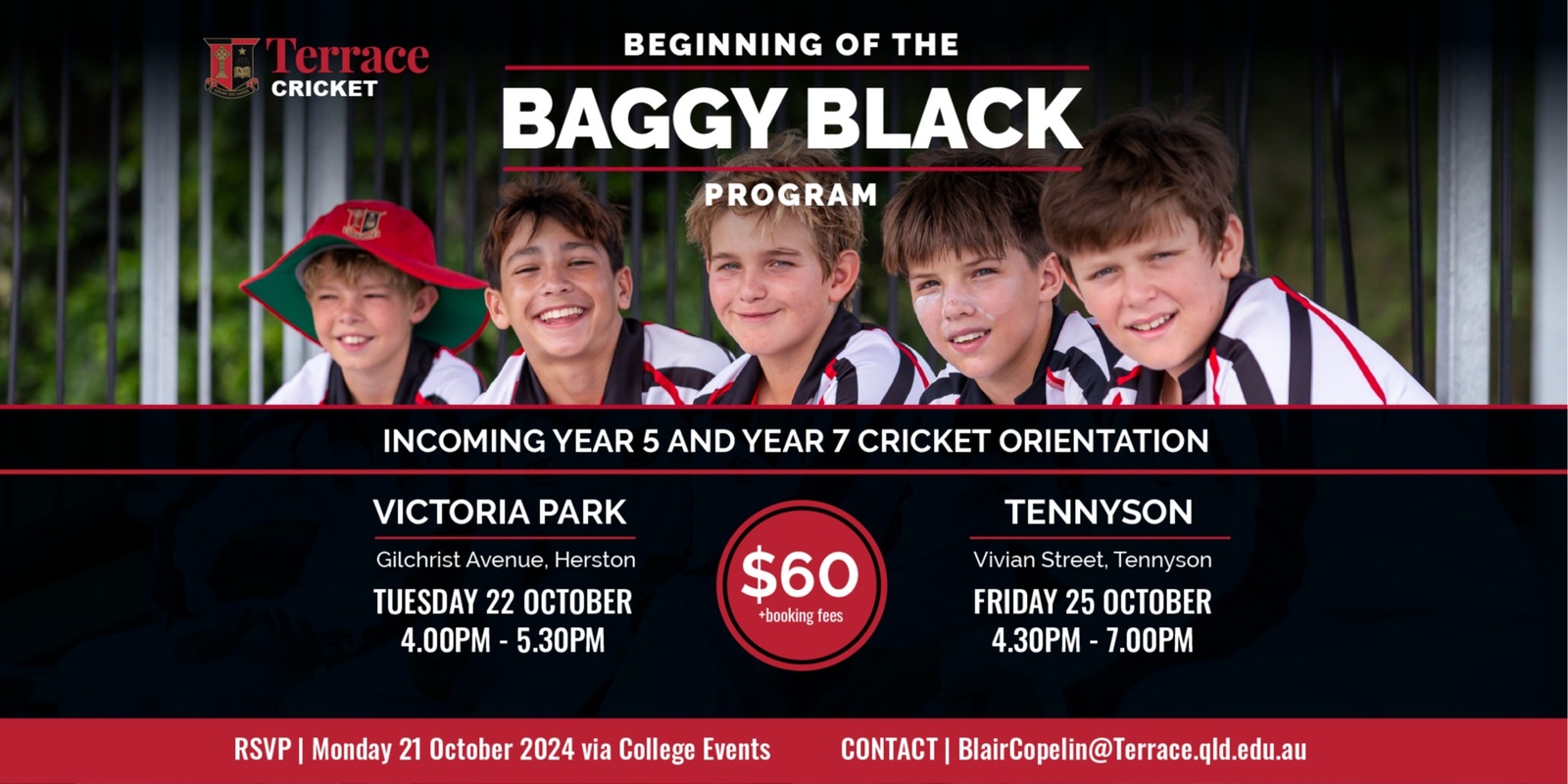 Banner image for Beginning of the Baggy Black Program 2024