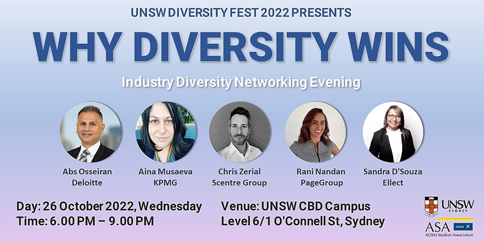 Banner image for Why Diversity Wins - Diversity & Inclusion Networking Evening