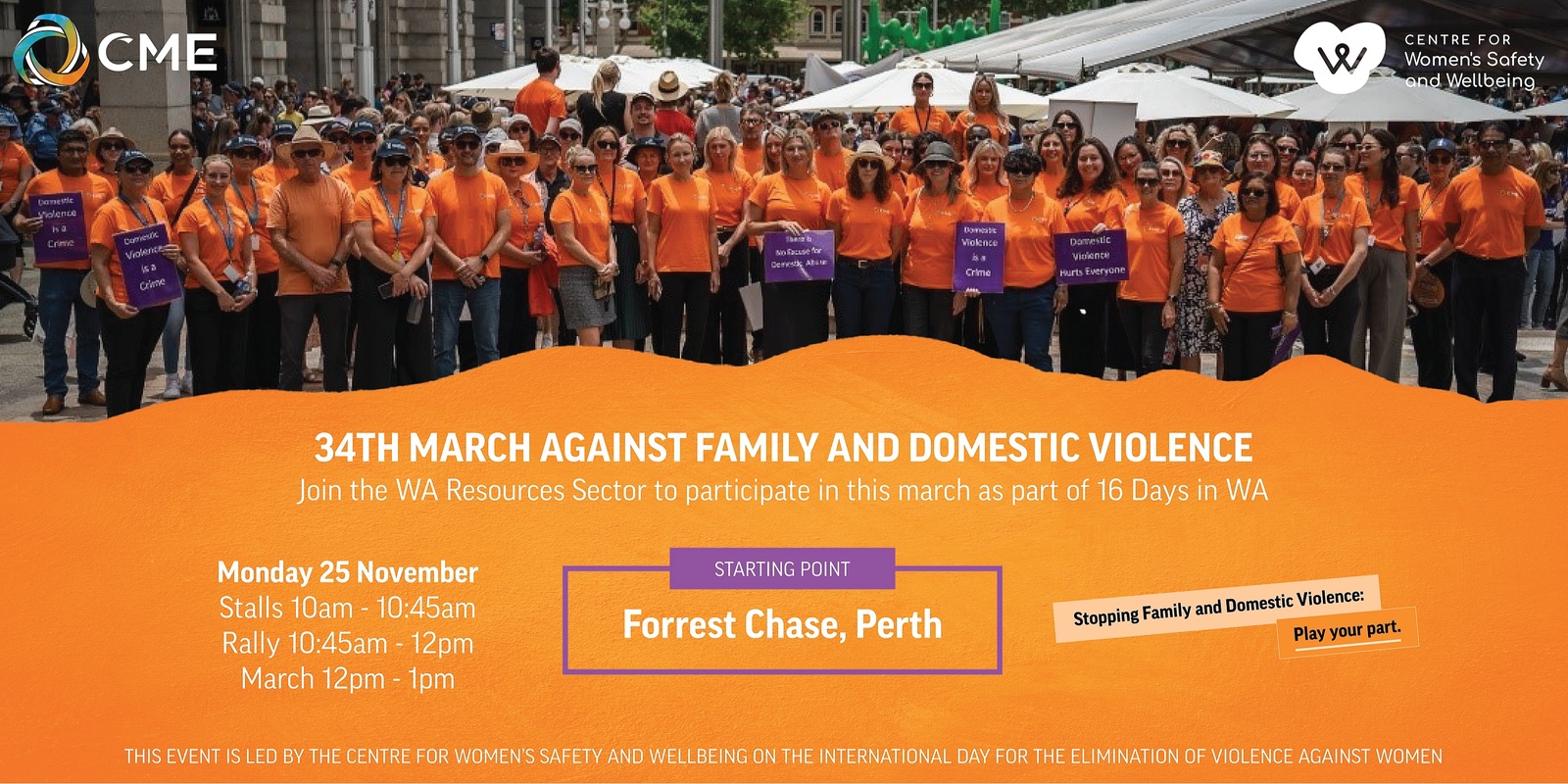 Banner image for 34th March Against Domestic and Family Violence