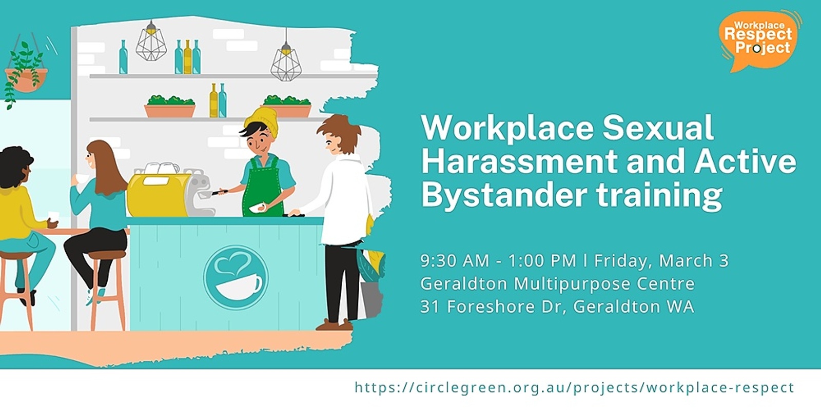 Banner image for Workplace Sexual Harassment and Active Bystander Training - Geraldton