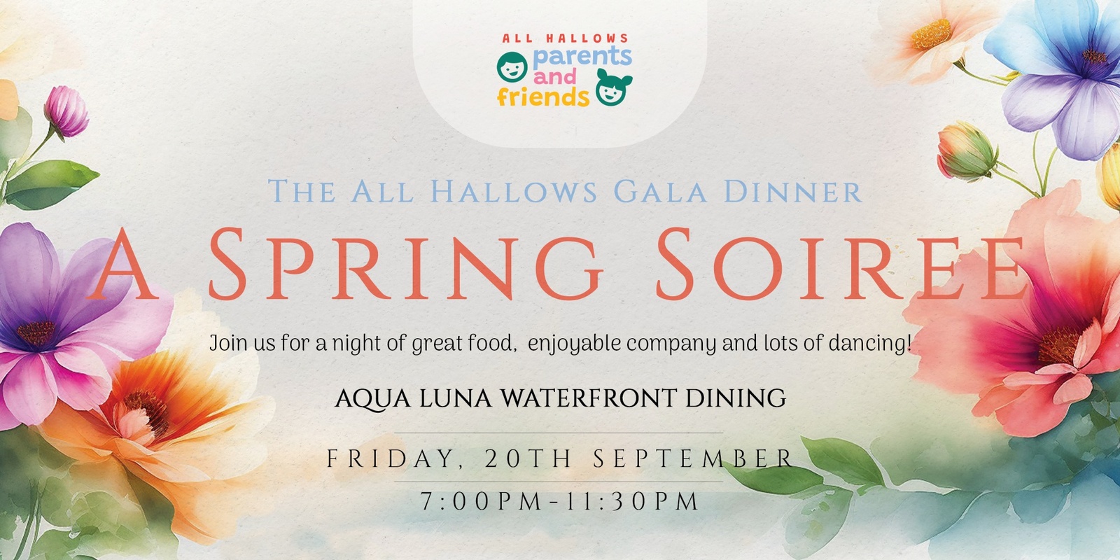 Banner image for All Hallows Gala Dinner Spring Soiree