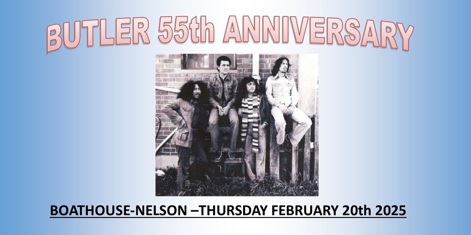 Banner image for Butler 55th Anniversary @ The Boathouse, Nelson