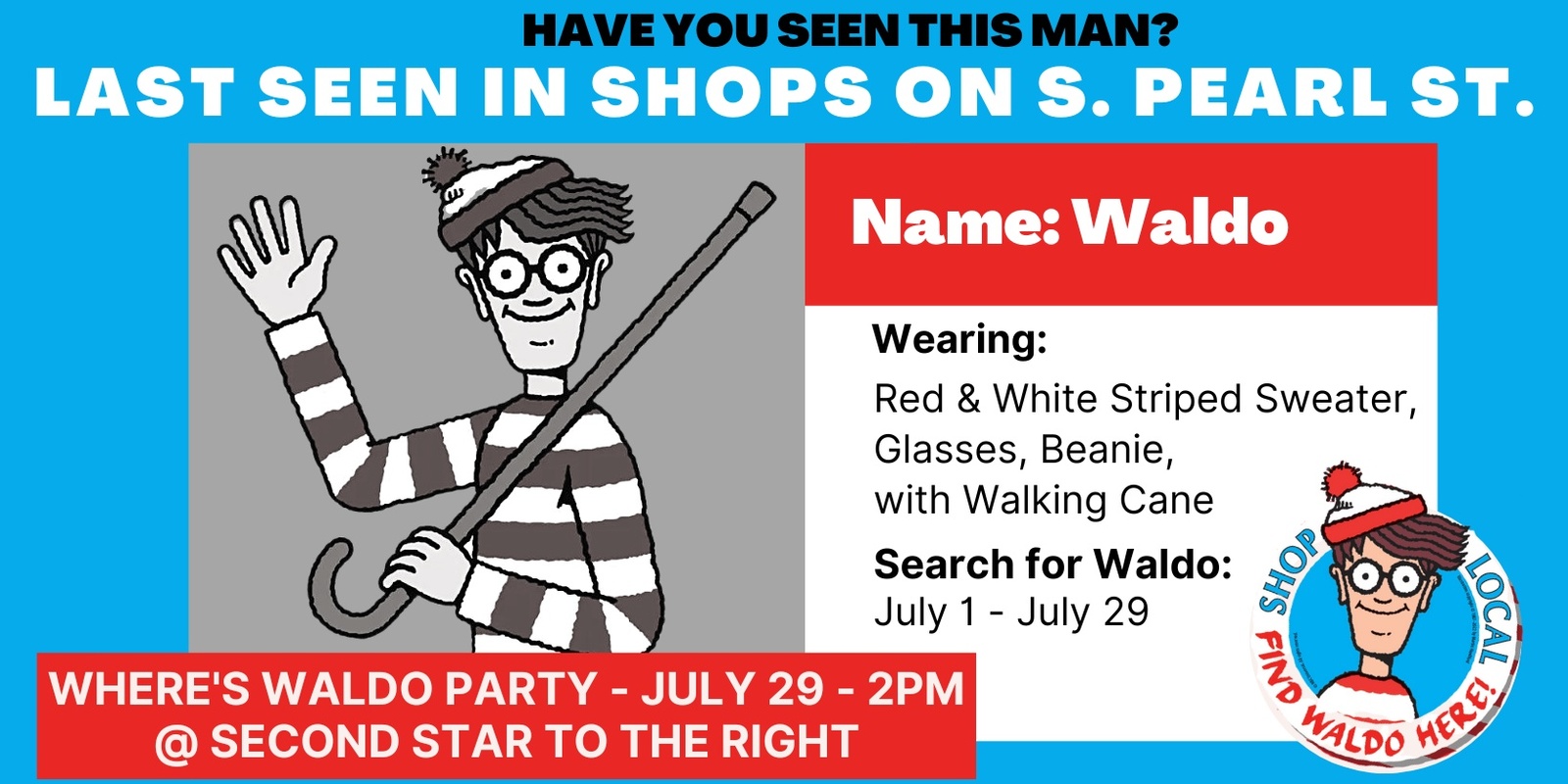 Banner image for Where's Waldo Party and Scavenger Hunt